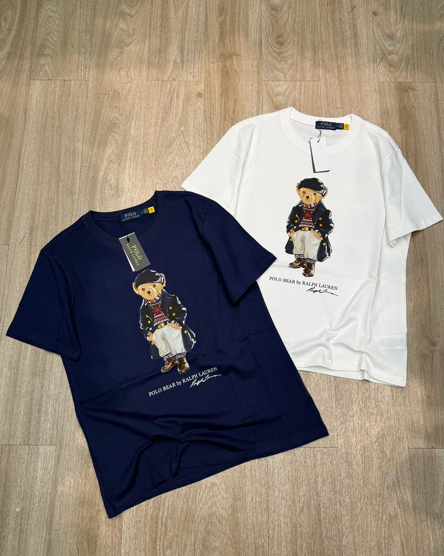 🅿️138 L36 #Ralph Lauren•New cartoon printed round neck T-shirt ✅✅✅Ready stock Focus on quality Feel free to compare Size: XS S M L Color: White Navy